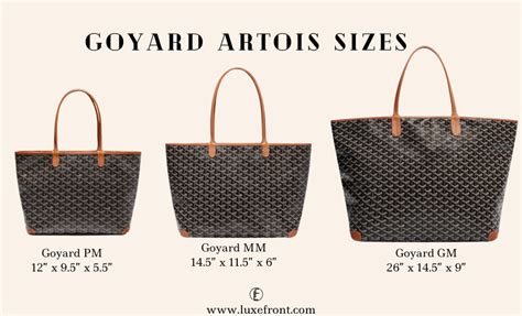 goyard saint louis vs artois|goyard artois size comparison.